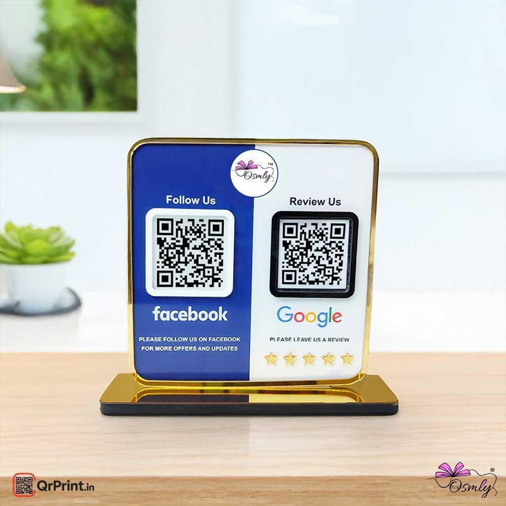 acrylic-Facebook-Google-QR-Review-Stands - OSMLY