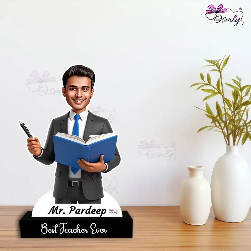 Teacher Caricature Male - OSMLY
