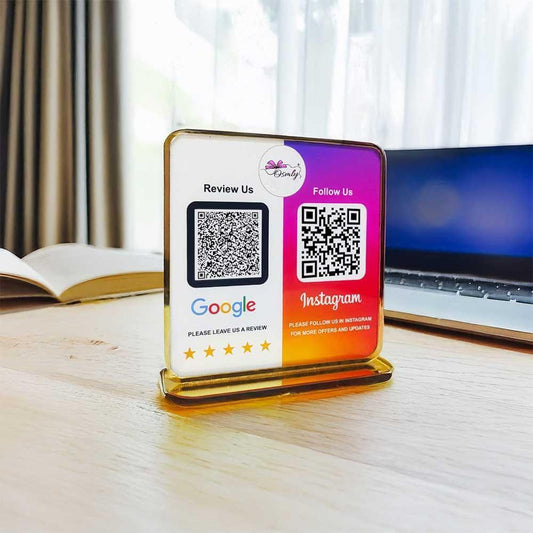 Google Instagram Review QR Stand - OSMLY