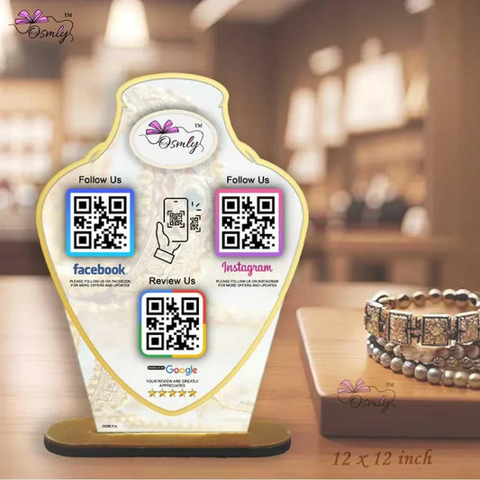 customizedJewelleryStandQRReviewStands - OSMLY