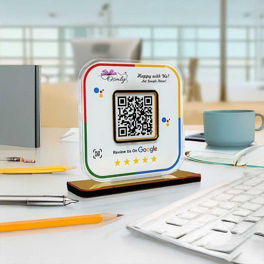 Stylish Google Review QR Stand - OSMLY