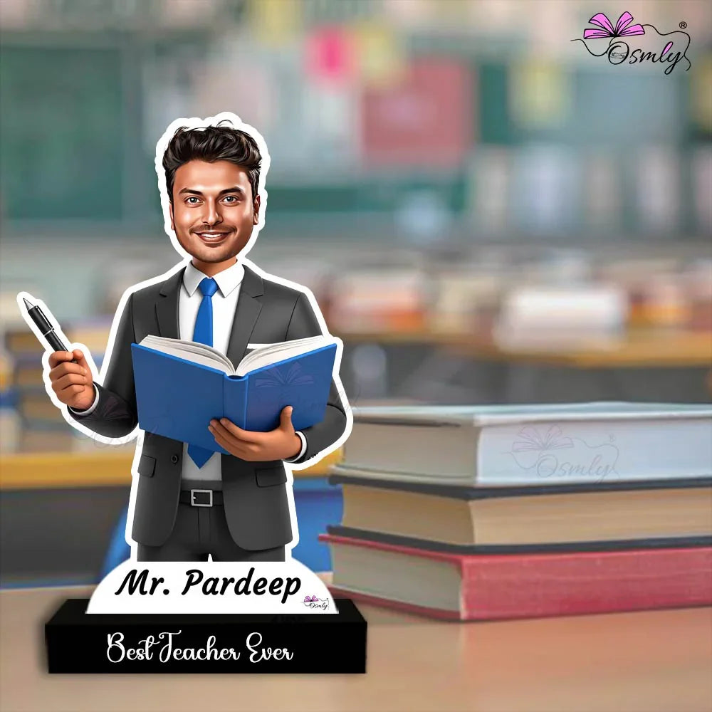 Teacher Caricature Male - OSMLY