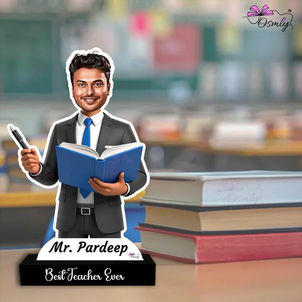 Teacher Caricature Male - OSMLY