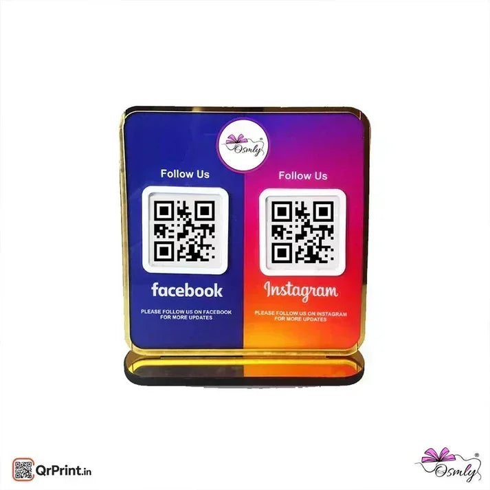 online-Facebook-Instagram-QR-Stand - OSMLY