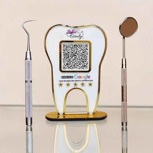 Tooth Shape Dentist QR Stand - OSMLY