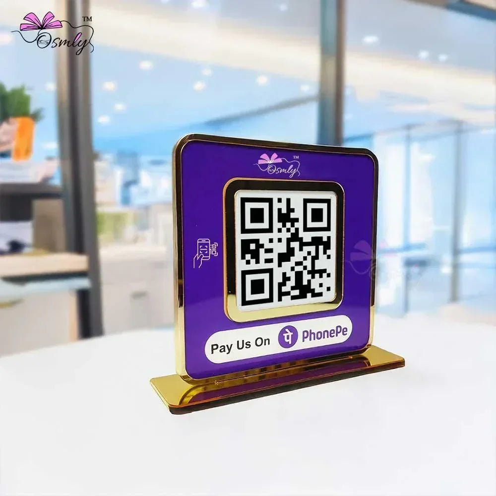 qrprintedPhonePeQRStand - OSMLY