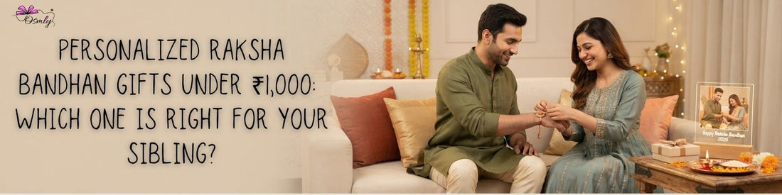 Personalized Raksha Bandhan Gifts Under ₹1,000: Which One Is Right for Your Sibling?