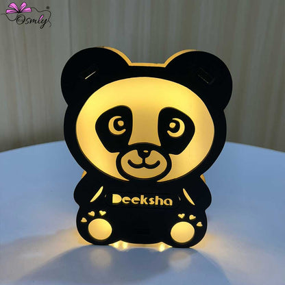 OSMLY LED Panda Table Lamp from OSMLY Acrylic LED Lamp