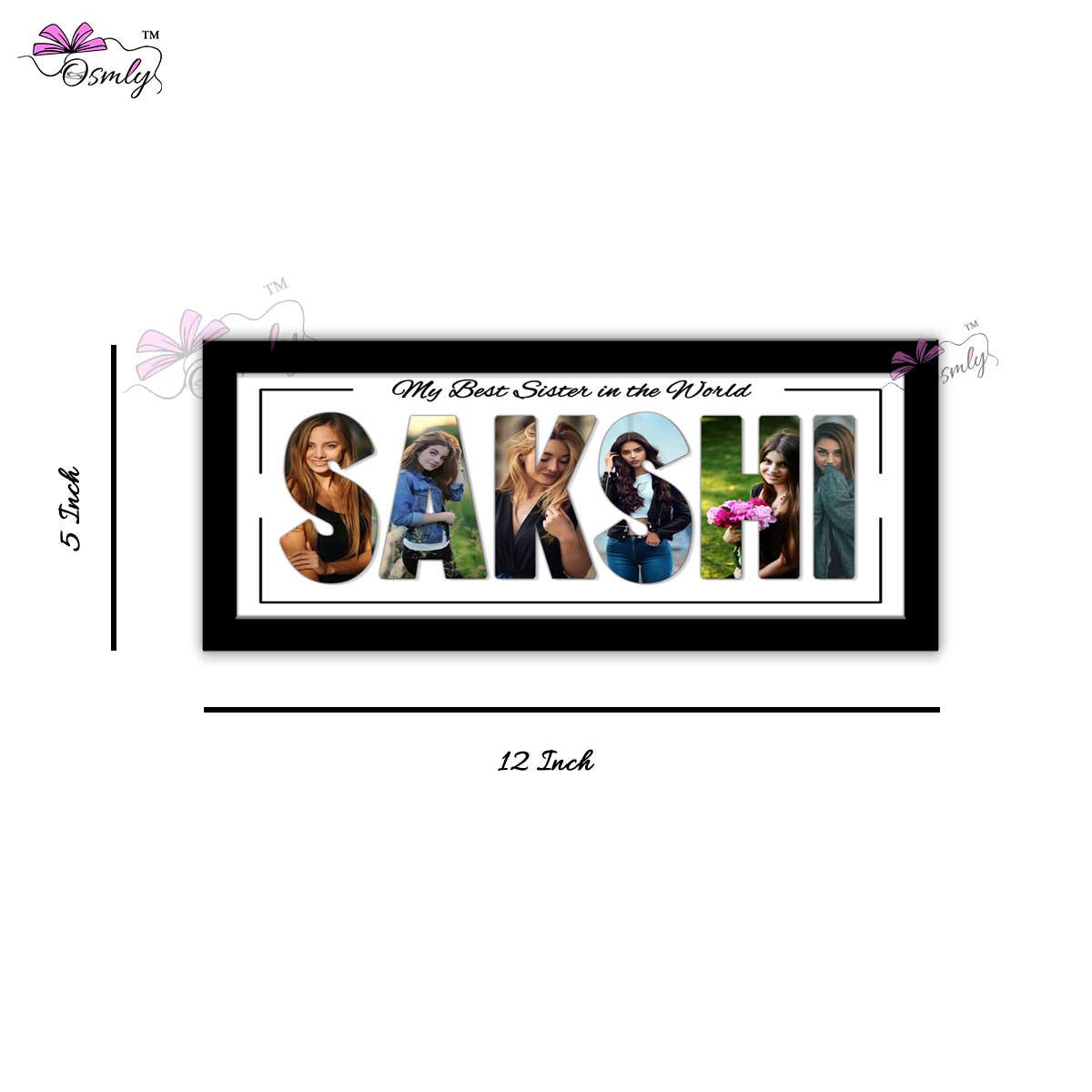 OSMLY Name Customized Collage from OSMLY Collage Frames