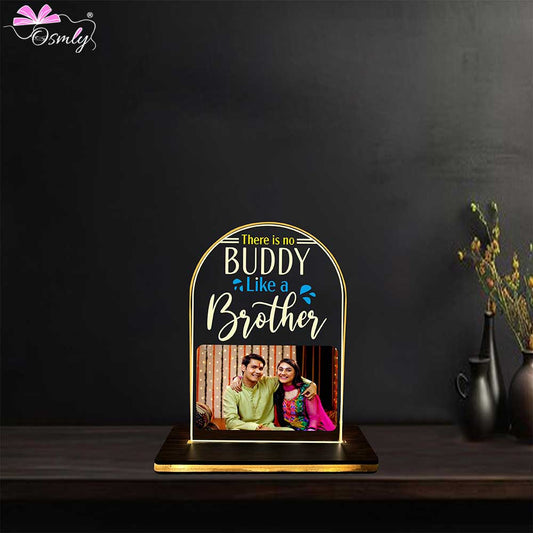 OSMLY No Buddy Like Brother Acrylic Lamp from OSMLY Acrylic Rakhi LED Plaque