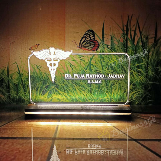 OSMLY Personalized Doctor Name Lamp from OSMLY Name Plate