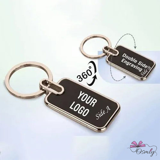 OSMLY Metal Keychain with Rounded Edges from OSMLY Keychains