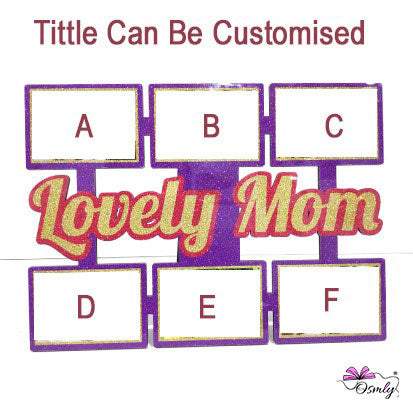 OSMLY Glitter MDF Loving Mom from OSMLY Glitter MDF Frame