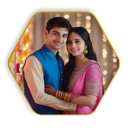 Acrylic UV Gold Border Frame - OSMLY