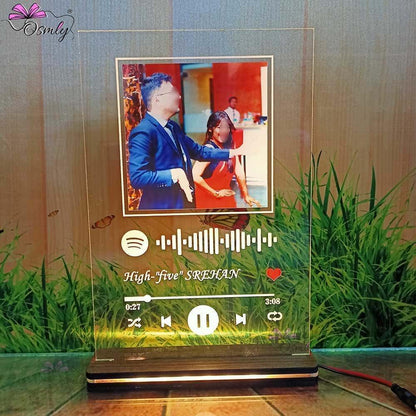 Transparent Spotify QR Plaque - OSMLY