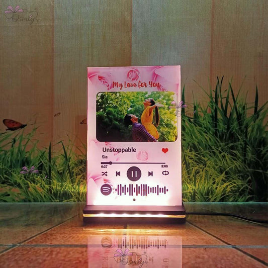 Rose Theme Spotify QR LED Plaque - OSMLY