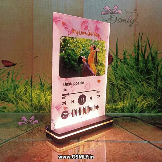 Rose Theme Spotify QR LED Plaque - OSMLY