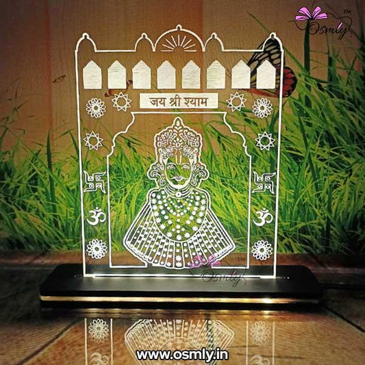 Khatu Shyam Darbar LED Acrylic Lamp - OSMLY