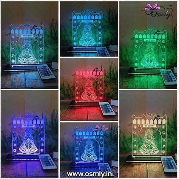 Khatu Shyam Darbar LED Acrylic Lamp - OSMLY