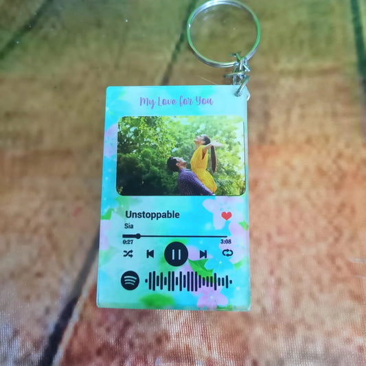 Spotify QR Keychain Double Side Printed - OSMLY
