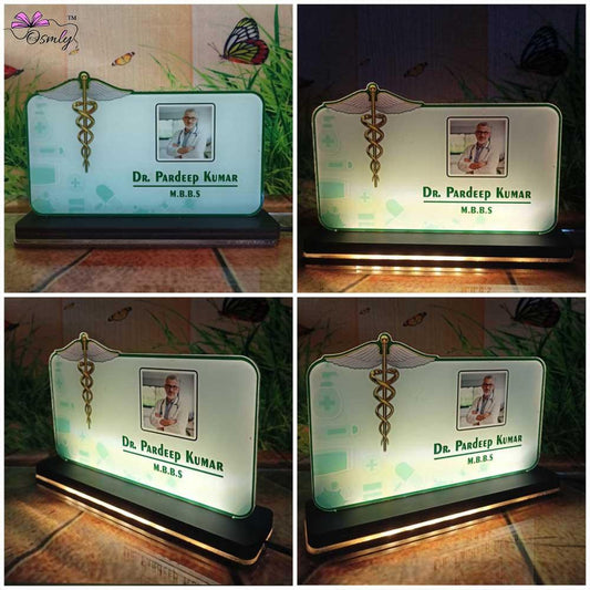 Customized Photo Print Doctor Name Plate - OSMLY