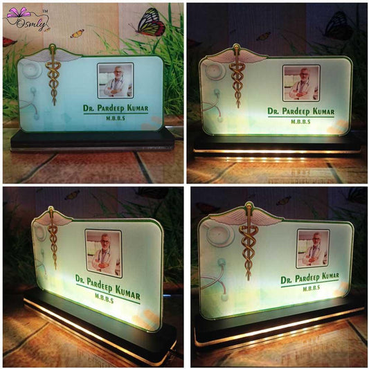 Customized UV Printed Doctor Name Plate - OSMLY