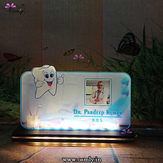 Customized Photo Printed Name Plate for Dentist - OSMLY