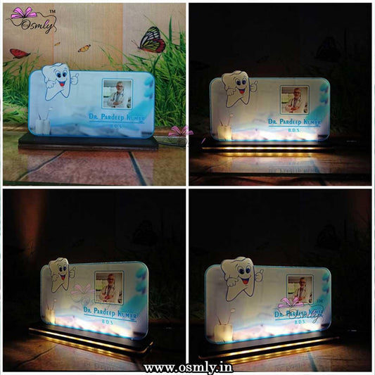 Customized Photo Printed Name Plate for Dentist - OSMLY