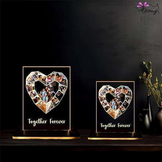 Acrylic Heart LED Collage - OSMLY