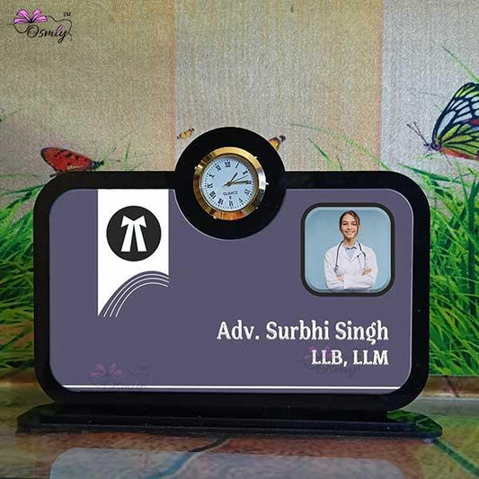 UV Printed Advocate Name Plate - OSMLY