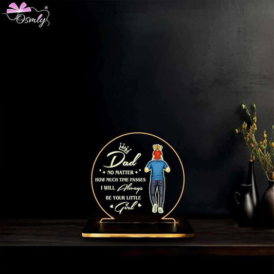 Round Acrylic Dad LED Plaque - OSMLY