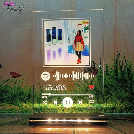 Transparent Spotify QR Plaque - OSMLY
