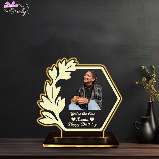 Acrylic Flower Photo Plaque - OSMLY