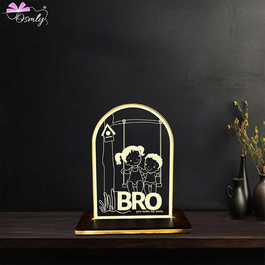 Acrylic Engraved Bro LED Lamp - OSMLY