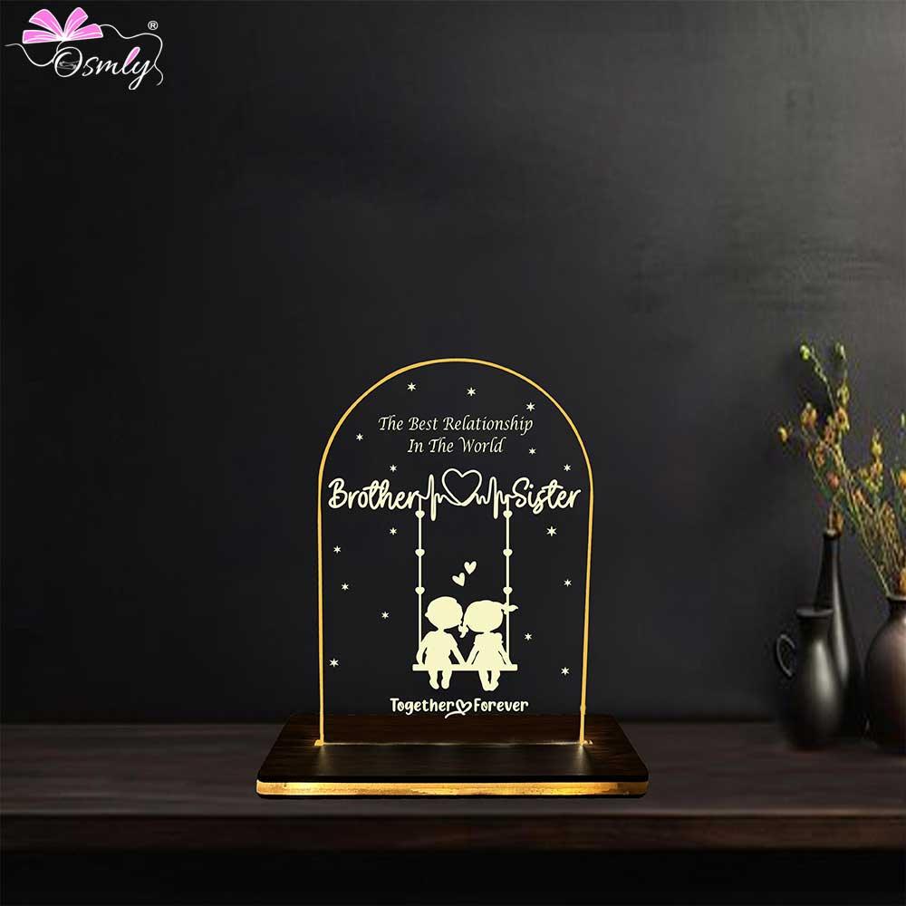 Bro Sis Acrylic LED Plaque - OSMLY