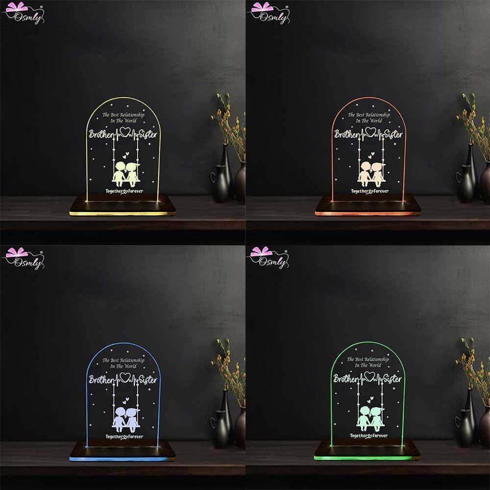Bro Sis Acrylic LED Plaque - OSMLY