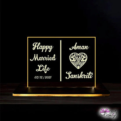 Happy Married Life LED Lamp - OSMLY