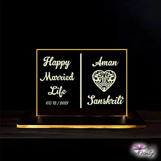 Happy Married Life LED Lamp - OSMLY