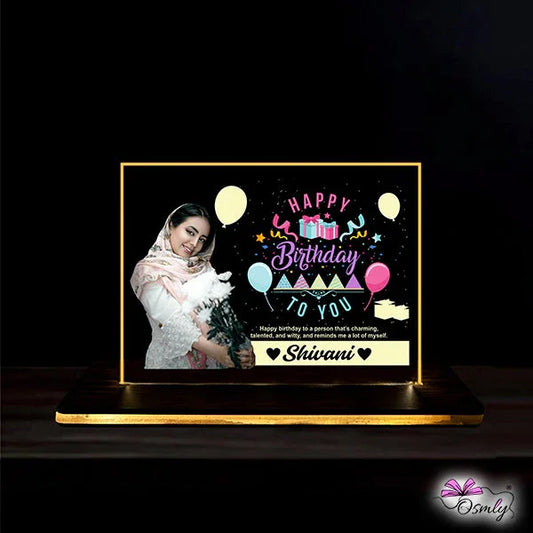 Customized Acrylic Happy Birthday Lamp - OSMLY