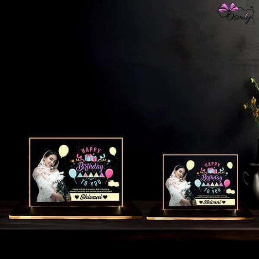 Customized Acrylic Happy Birthday Lamp - OSMLY