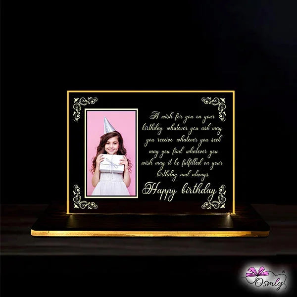 Birthday Special Acrylic LED Lamp - OSMLY
