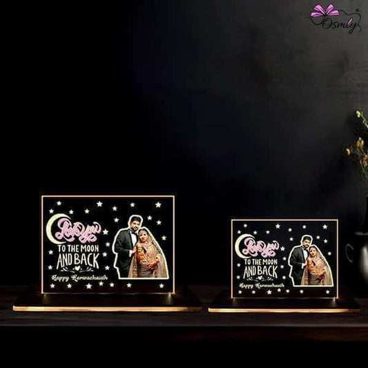 Karwachauth Special Acrylic LED Lamps - OSMLY