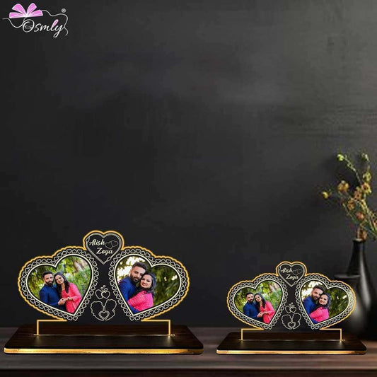 Double Heart Couple Lamp - OSMLY