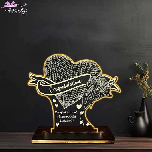 Congratulation 3D illusion Lamp - OSMLY