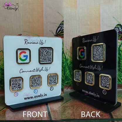 Double Sided QR Printed Plaque - OSMLY