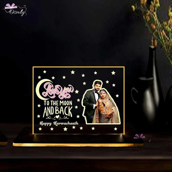 Karwa Chauth Acrylic Lamp - OSMLY