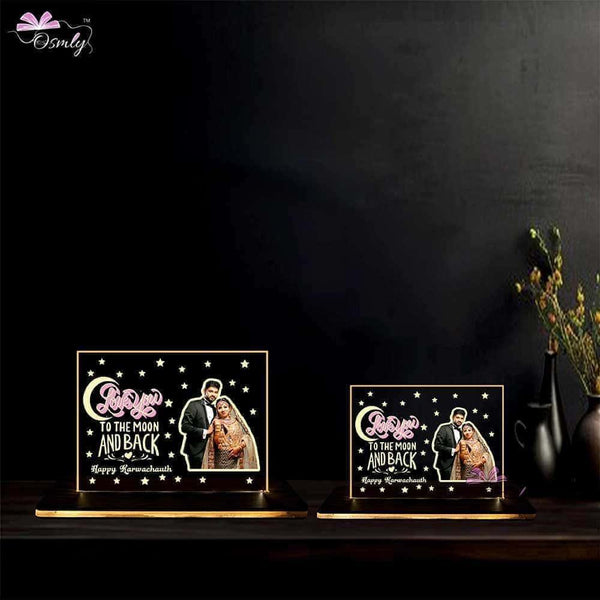 Karwa Chauth Acrylic Lamp - OSMLY