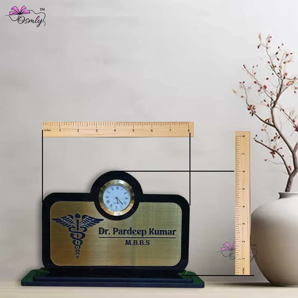 Acrylic Clock Name Plate - OSMLY