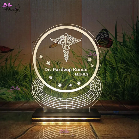 Round Acrylic Doctor Name Plate - OSMLY
