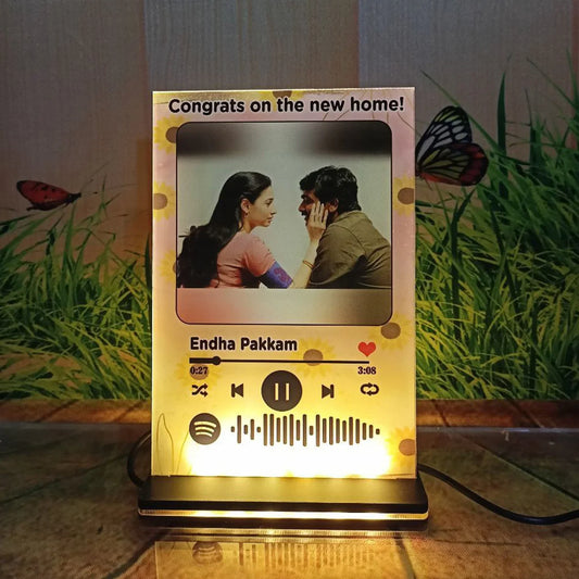 Flower Theme Spotify Plaque - OSMLY